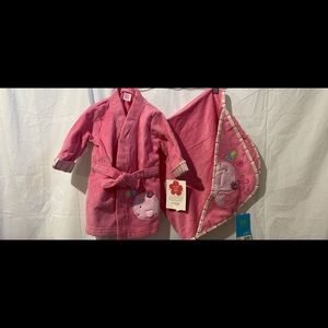 Baby girls bath set